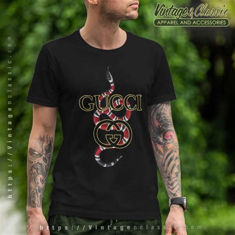 gucci tee shirt replics|gucci shirt snake collar.